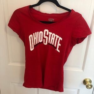 ohio state v neck tee